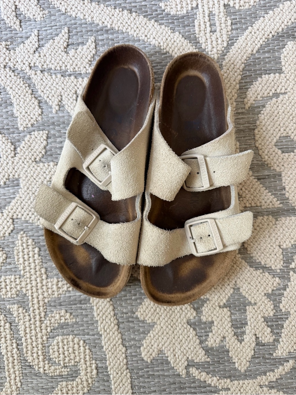 Birkenstock Arizona Big Buckle Sandals Suede Sandals Size 39